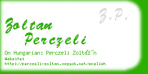 zoltan perczeli business card